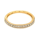 (ND) Banda con diamantes en oro amarillo 14k