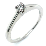 (SOFIA) Anillo con diamantes en oro blanco 10k