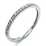 (LD) Set de anillos con diamantes de laboratorio en oro blanco 10kt.