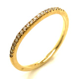 (SOFIA) Set de anillos con diamantes en oro amarillo 10k