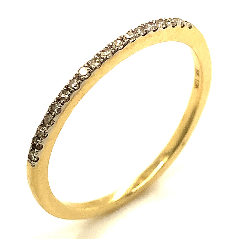 (SOFIA) Set de anillos con diamantes en oro amarillo 10k