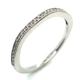 (SOFIA) Set de anillos con diamantes en oro blanco 10k