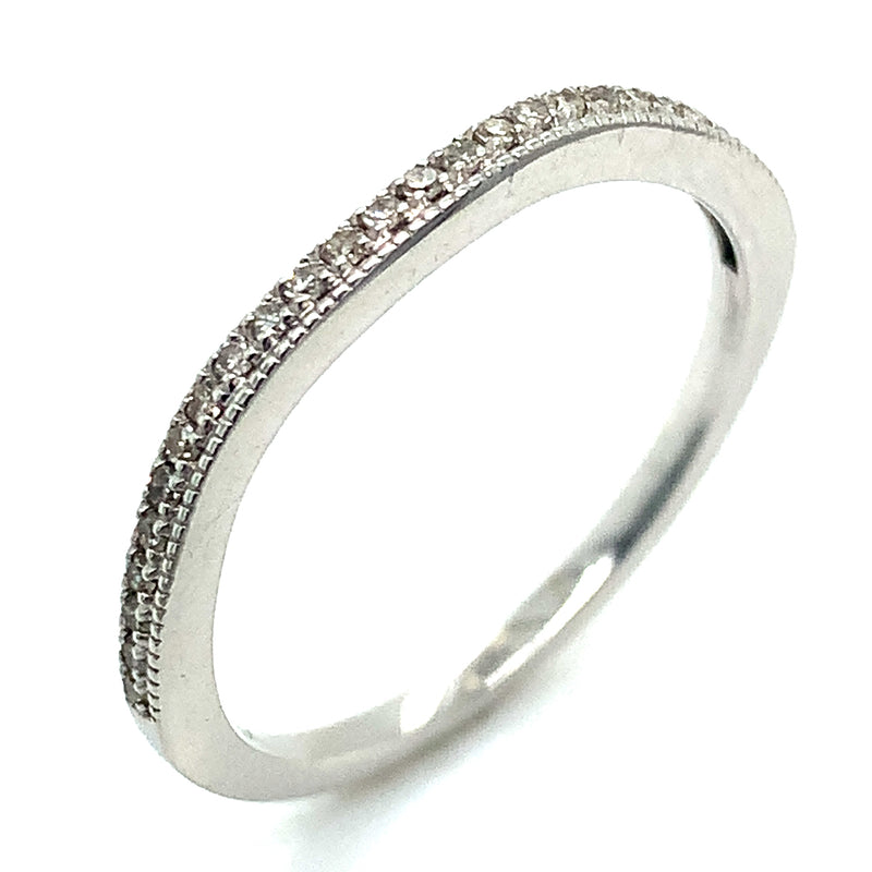 (SOFIA) Set de anillos con diamantes en oro blanco 10k