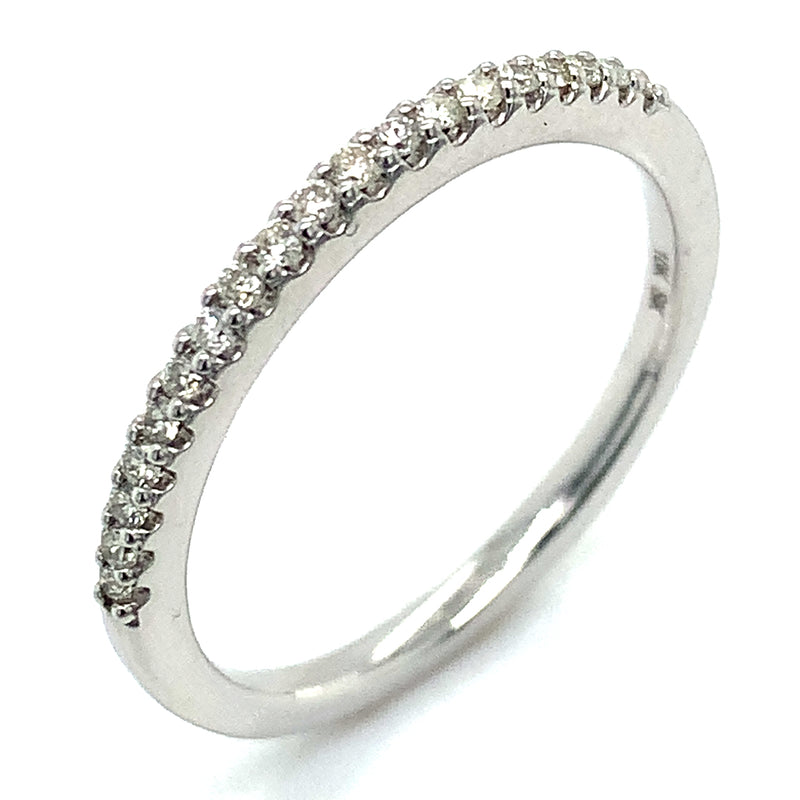 (SOFIA) Set de anillos con diamantes en oro blanco 10k