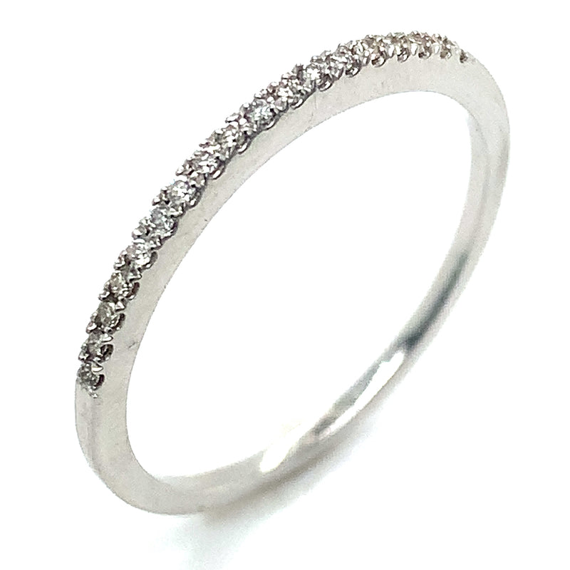 (SOFIA) Set de anillos con diamantes en oro blanco 10k