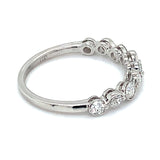 (LD) Anillo con diamante de laboratorio en oro blanco 10kt.