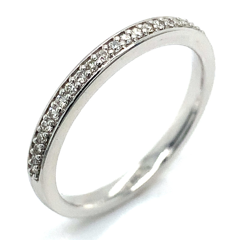(SOFIA) Set de anillos con diamantes en oro blanco 10k