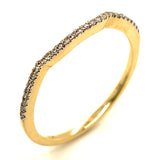 (SOFIA) Set de anillos con diamantes en oro amarillo 10k