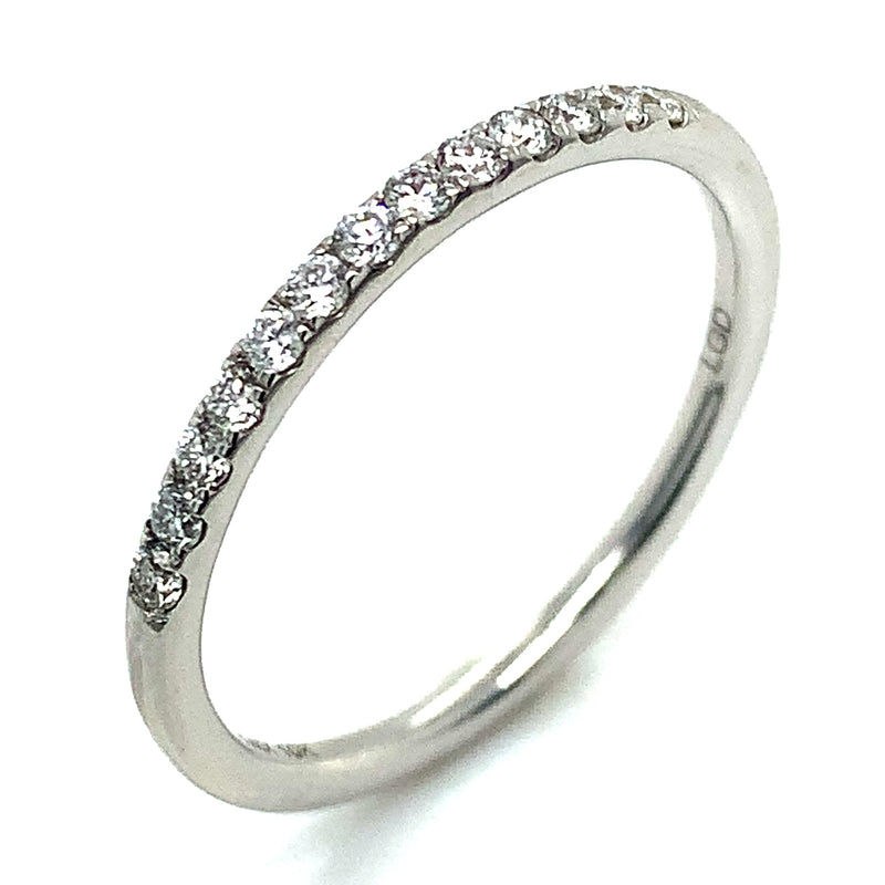 (LD) Set de anillos con diamantes de laboratorio en oro blanco 10kt.