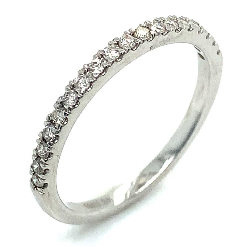 (SOFIA) Set de anillos con diamantes en oro blanco 10k