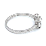 (LD) Anillo con diamantes de laboratorio en oro blanco 14kt. D-1.00cts