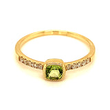 Anillo de Peridoto en oro amarillo 10kt.  ANTES:  $319.00