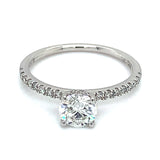 (LD) Anillo con diamantes de laboratorio en oro blanco 14kt. D-1.00cts