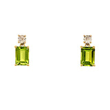 Aretes de Peridoto en oro amarillo 10k  ANTES:  $349.00