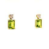 Aretes de Peridoto en oro amarillo 10k  ANTES:  $349.00