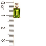 Aretes de Peridoto en oro amarillo 10k  ANTES:  $349.00