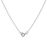 Collar de Peridoto en oro blanco 14k