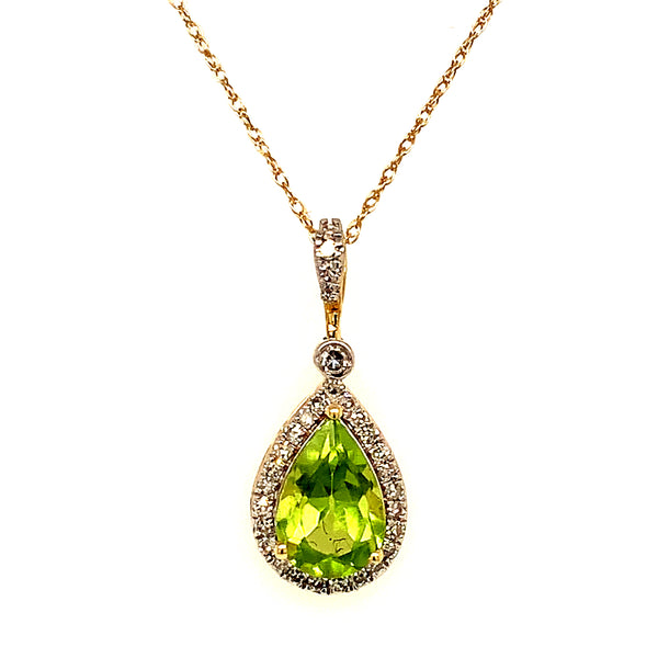 Collar de Peridoto en oro amarillo 10k  ANTES:  $499.00