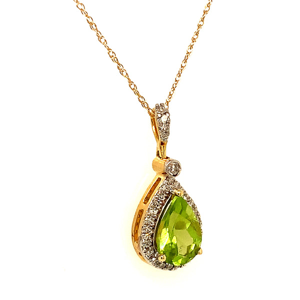 Collar de Peridoto en oro amarillo 10k  ANTES:  $499.00