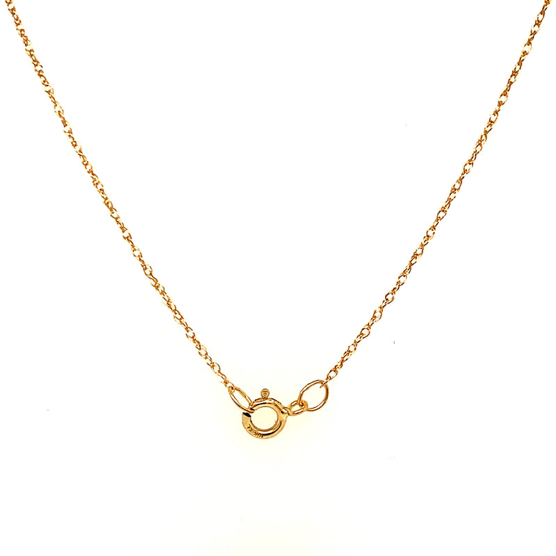 Collar de Peridoto en oro amarillo 10k