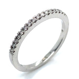 (SOFIA) Set de anillos con diamantes en oro blanco 10k