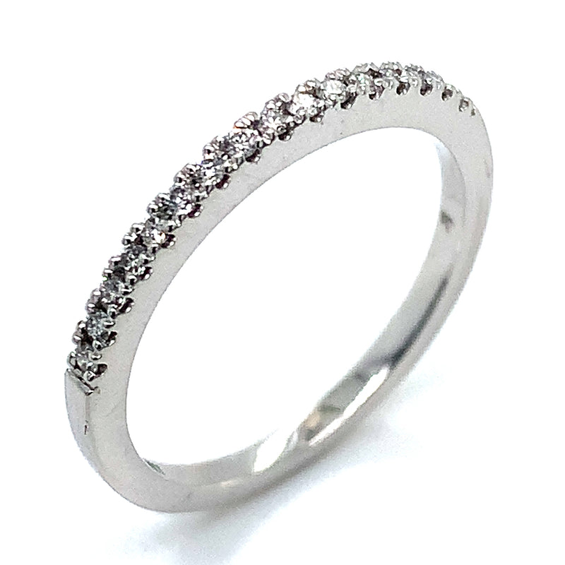 (SOFIA) Set de anillos con diamantes en oro blanco 10k