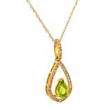 Collar de Peridoto en oro amarillo 10k  ANTES:  $369.00