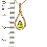 Collar de Peridoto en oro amarillo 10k  ANTES:  $369.00