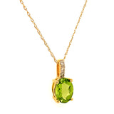 Collar de Peridoto en oro amarillo 14k  ANTES:  $369.00