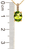 Collar de Peridoto en oro amarillo 14k  ANTES:  $369.00