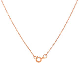 Collar de Peridoto con Zafiros blancos en oro rosado 14kt.  ANTES:  $399.00