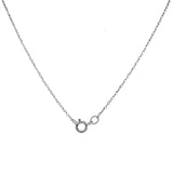 Collar de Peridoto en oro blanco 10kt.