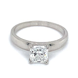 (LD) Anillo con diamante de laboratorio en oro blanco 14kt. D-1.01cts
