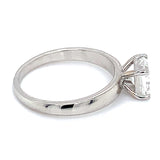 (LD) Anillo con diamante de laboratorio en oro blanco 14kt. D-1.01cts