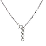 (LD) Collar con diamante de laboratorio en oro blanco 14kt. 41/42.5cm