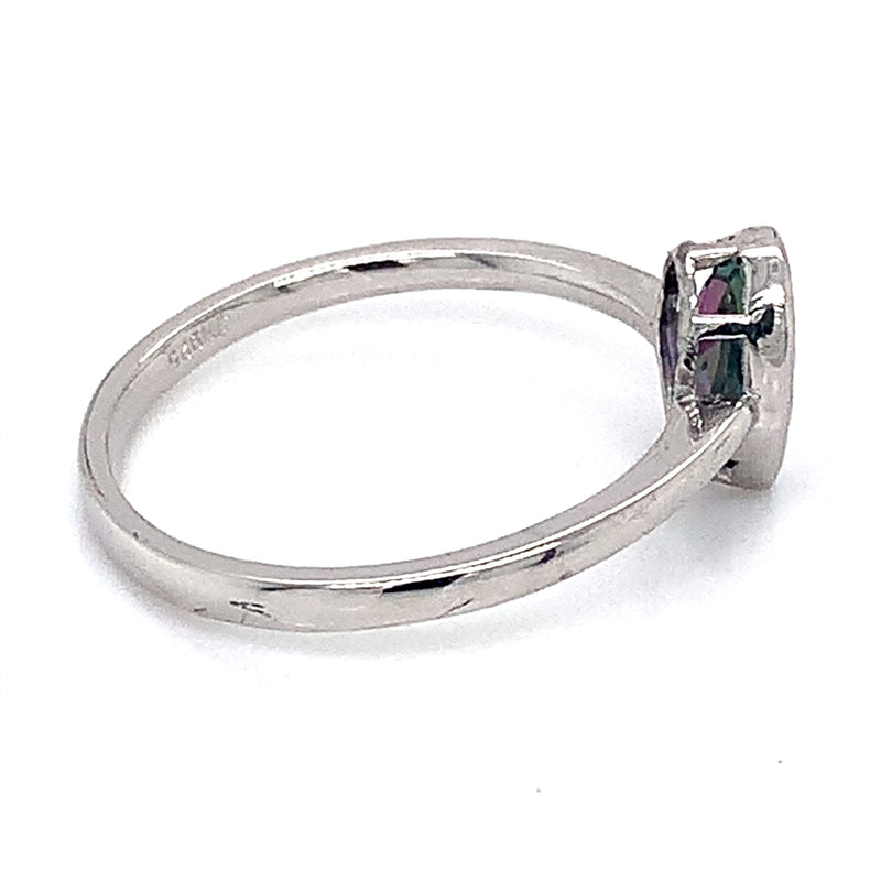 Anillo de cuarzo místico en plata 925