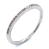 (SOFIA) Set de anillos con diamantes en oro blanco 10Kt.