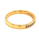 (MIA) Banda con diamantes en oro amarillo 18KT D-0.25CT