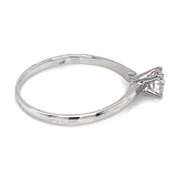 (MIA) Anillo con diamante en oro blanco 18kt.