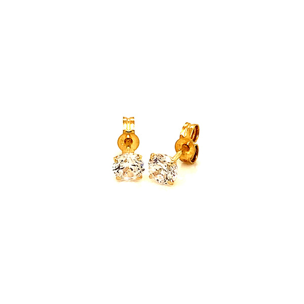 Aretes (circones) en oro amarillo 10kt