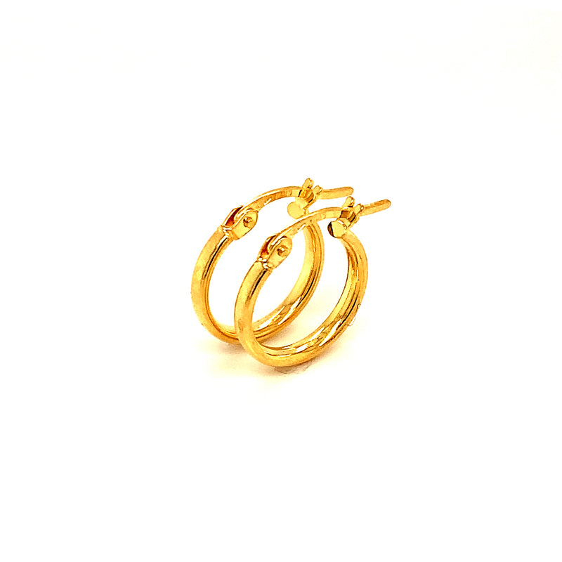 Argollas en oro amarillo 18k