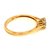 (MIA) Anillo con diamante en oro amarillo 18kt.