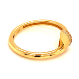 Anillo (clavo) con circones en oro amarillo 18k