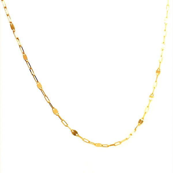 Cadena (maciza) 50cm en oro amarillo 18kt