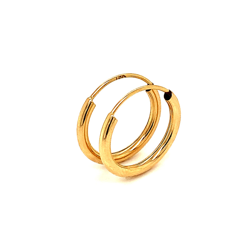 Argollas en oro amarillo 18k