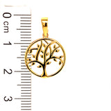 Dije (árbol de la vida) en oro amarillo 18k