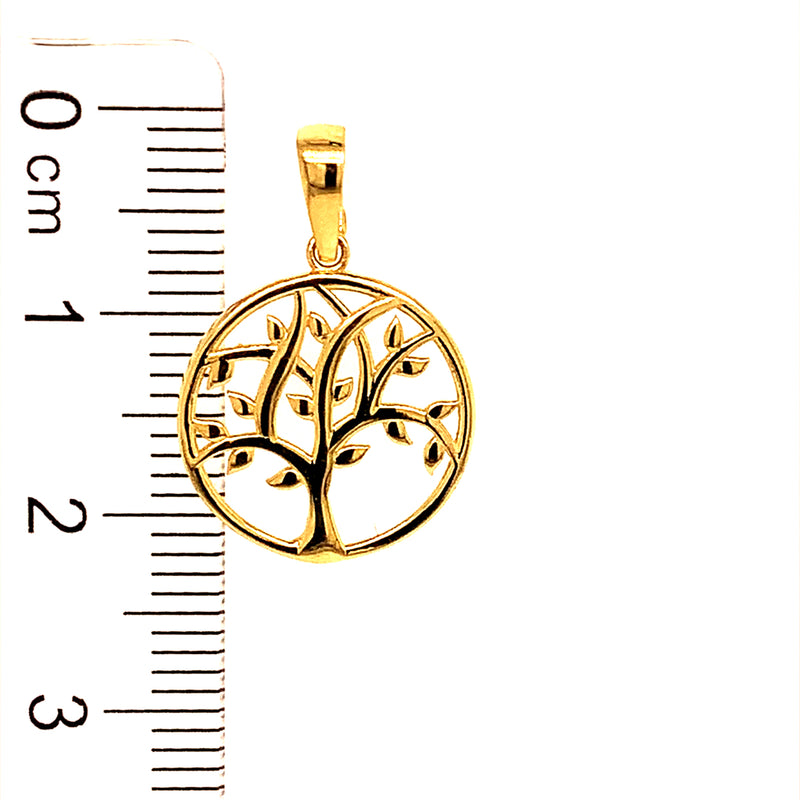 Dije (árbol de la vida) en oro amarillo 18k