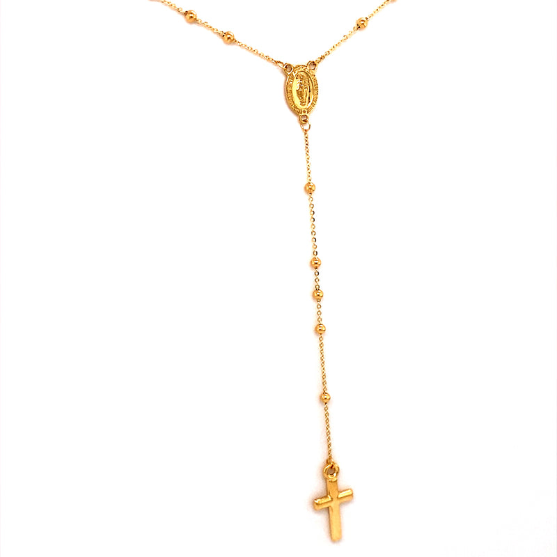 Rosario en oro amarillo 18kt. 37cm/45cm