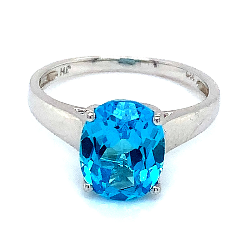 Anillo de cuarzo azul en plata 925 ANTES: $105.00