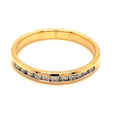 (MIA) Banda con diamantes en oro amarillo 18KT D-0.25CT